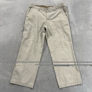 Columbia Straight Fit Pants Men 34 x 30 White Workwear Casual Denim